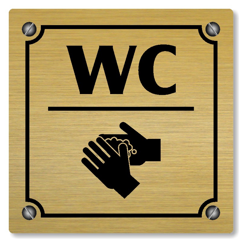 WC, 100x100mm, zlatá, Kansas